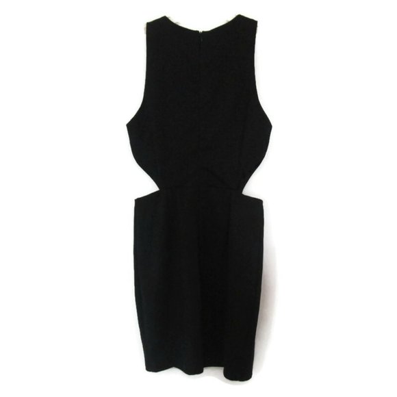 y2k NWOT sexy black cut out mini dress size small lbd - Picture 7 of 8